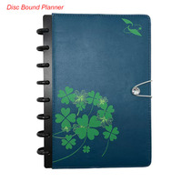 Carnet de planification annuel, mensuel et hebdomadaire personnalisé A4 A5 à couverture rigide, reliure à disques, en PVC, cuir PU ou tissu, idéal comme cadeau