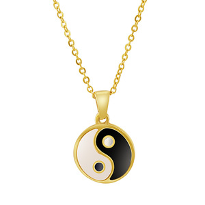 WOWEI Puzzle Amitié Colliers pour Hommes Femmes Titane Acier Yin Yang Pendentif Personnalisé Coeur Collier Assorti - Product Image 6