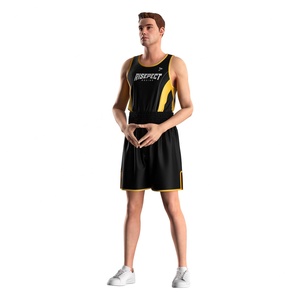 Singlet de Boxeo Negro Dorado con Gestión de Humedad Mejorada, Inserciones de Malla Transpirable y Construcción de Dobladillo Reforzado - Product Image 2