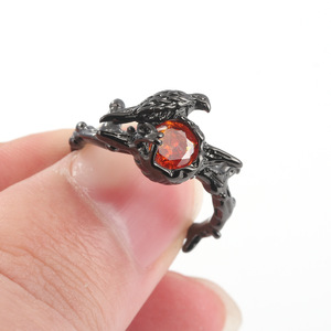 Game Love and Deepspace Red Gem <span class=keywords><strong>Badge</strong></span> Sylus Crow Cosplay Necklace - Product Image 6