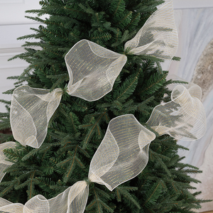 Christmas <b>Tree</b> Ribbon & PP Tulle | for Xmas Decor, Festive Living Room Ambiance Decoration - Product Image 6