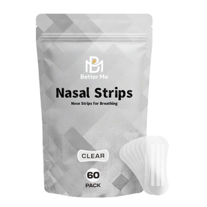 Plester Hidung Lavender Ekstra Kuat, Dilator Hidung untuk Anti Mendengkur, Pereda Alergi, Pereda Hidung Tersumbat Instan, Transparan - Product Image 1