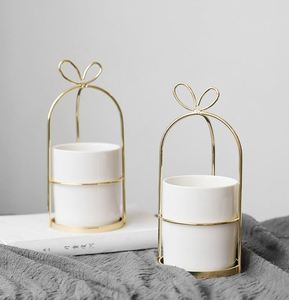New Decorative Artificial Flower Potted Set Wedding Bouquet Decoration Desktop <b>Ornaments</b> Home Decorations - Product Image 4