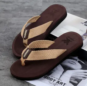 Pabrik grosir sandal jepit pria LOGO kustom sandal jepit EVA untuk pria