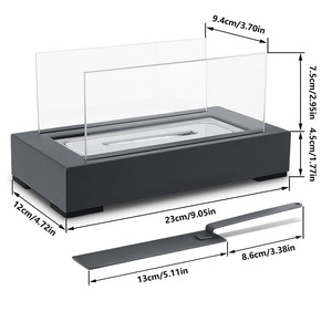 Foyer à alcool Portable de table, foyer à alcool de table en bioéthanol - Product Image 3