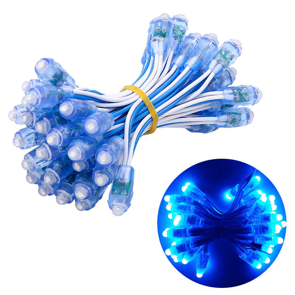 9 мм 12 мм одноцветная Рождественская гирлянда 12 В светодиодная Пиксельная гирлянда для рекламных букв