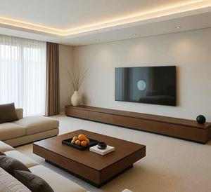 Тумба под телевизор из экологически чистой сосны напрямую от производителя: напольная конструкция для современного дизайна гостиной - Product Image 1