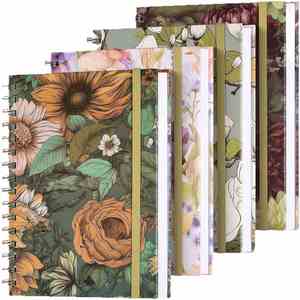 Set de Cuadernos Personalizados con Diseño de Plantas y Flores: Espiral, Hojas Sueltas, Estilo Vintage, Ideal para Estudiantes y Uso en la Oficina - Product Image 5