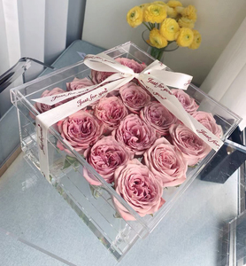Xindake 16 lỗ rõ ràng <span class=keywords><strong>Acrylic</strong></span> hoa hộp sang trọng <span class=keywords><strong>acrylic</strong></span> bảo quản hoa hồng <span class=keywords><strong>Acrylic</strong></span> Hộp Quà Tặng - Product Image 3