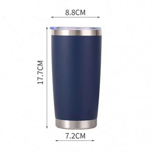 <b>Copper</b> Cup Mug 20Oz Stainless Steel Insulated Double Wall Vacuum <b>Powder</b> Coated Matte Sweat Free BPA Free ASM25 - Product Image 6