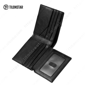 กระเป๋าสตางค์ใส่บัตรเงินสดแบบมีซิปมีช่องใส่เหรียญทำจากหนังสำหรับสตรีแบบมินิมอลลิสต์มีแบรนด์ตามสั่ง - Product Image 2