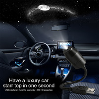 Lampe LED Ciel Étoilé pour Voiture, Projecteur Laser d'Étoiles 5V USB, Lumière d'Ambiance Galaxie pour Décoration de Plafond de Chambre