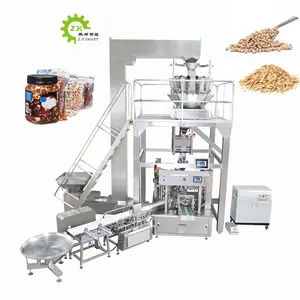 ZXSMART Automatic Can Bottle Weighing Candy Granule Biscuits Coffee Bean Nuts Filling Packing Machine