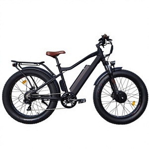 Vélo de montagne électrique tout-terrain 7 vitesses, batterie lithium 48V 17.4Ah, moteurs <span class=keywords><strong>Bafang</strong></span> doubles, pneus larges - Product Image 1