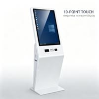 Selbstbedienungs-Check-in-Kiosk mit Touchscreen, Ausweiskartenleser, QR-Scanner, Ticketdrucker und Warteschlangen-Management für die Empfangshalle von Arztpraxen