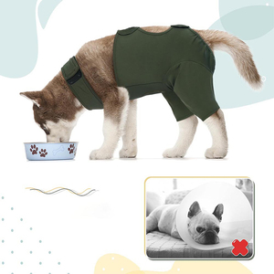 Di lusso traspirante cane chirurgia tuta di recupero di protezione della coscia ferita manica per maschio femmina animali domestici <span class=keywords><strong>sterilizzare</strong></span> vestiti per animali domestici per gatti - Product Image 2