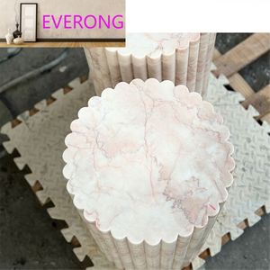 2023 Offre Spéciale Design Rond Restaurant Restauration Rapide <span class=keywords><strong>À</strong></span> Manger Café Marbre Bistro Rose Crème Rose Table En Pierre Pour Restaurant - Product Image 4