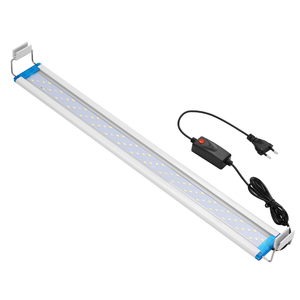 Luz de pez LED ajustable de 8-30 pulgadas para acuario moderno Ahorro de energía 220V 5W Luz de pecera de plástico y PVC para Coral - Product Image 3
