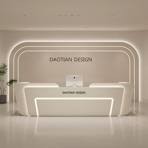 Mostrador Moderno de Madera Maciza Ecológica y Duradera <span class=keywords><strong>para</strong></span> Caja Registradora, Salón de Belleza, Clínica Dental, Bar, Institución de Capacitación, Recepción - Product Image 3