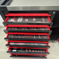 Gabinete de Herramientas de 7 Cajones con Certificación CE 258 Piezas Carro de Herramientas para Taller Automotriz y Reparación de Autos con Soporte OEM OBM Caja de Herramientas