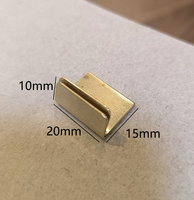 Porte-mémo cube en laiton massif de 2 cm, support de carte de visite minimaliste en métal, décoration de bureau et porte-carte de place pour mariage