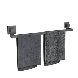 Accessoires de salle de bain muraux <span class=keywords><strong>porte</strong></span>-serviettes à ventouse sous vide <span class=keywords><strong>porte</strong></span>-serviettes de bain noir mat SS 304 <span class=keywords><strong>porte</strong></span>-serviettes magnétique - Product Image 1