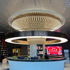 Lámparas Colgantes de Techo Redondas Grandes con Diseño de Cielo Estrellado, Modernas y de Lujo, para Proyectos Personalizados, Vestíbulos de Hotel, Espacios Comerciales, Bibliotecas, Lámparas Led - Product Image 2