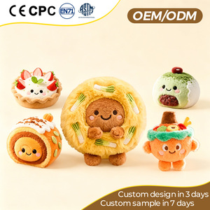 Peluche Mascotte Alimentaire Personnalisée : Jouet en Peluche Doux en Forme de Gâteau, Pizza, Biscuit pour Restaurants et Cadeaux Promotionnels d'Entreprise - Product Image 2