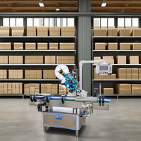 Machine d'étiquetage automatique à surface plane pour boîtes de cartes et pochettes