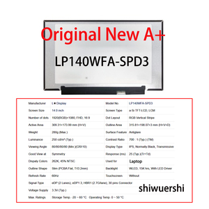 Originele Nieuwe A+ 14" LCD-monitor 1920*1080 EDP 30pins 60Hz N140HCA E5C NE140FHM N4N NV140FHM N4H LP140WF8 SPP2 N140HCG EQ1 - Product Image 3