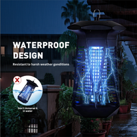 JZ-Trampa para Interiores y Exteriores, Lámpara UV de Alta Potencia para Insectos, Control de Plagas, IPX4, Ideal para Acampar