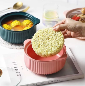 <span class=keywords><strong>Bol</strong></span> en céramique <span class=keywords><strong>avec</strong></span> <span class=keywords><strong>couvercle</strong></span>, <span class=keywords><strong>bol</strong></span> à soupe binaural pour la maison, <span class=keywords><strong>bol</strong></span> à riz pour dortoir, vaisselle de grande taille, pot à ragoût - Product Image 4