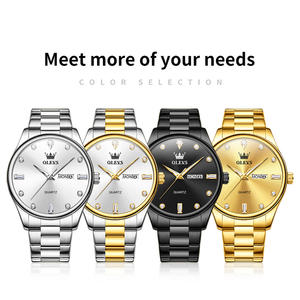   Montre à quartz classique de luxe pour homme, étanche, en acier inoxydable, avec calendrier, logo personnalisé de la marque OEM 3621 - Product Image 6