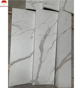 Cầu Thang Gạch Trắng Đá Cẩm Thạch Được Đánh Bóng Thiết Kế Theo Yêu Cầu Cầu Cầu Thang Đá Thiêu Kết Mờ Bậc Thang Và Cầu Thang - Product Image 3