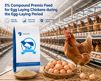 SAIK Prémélange en poudre composé à 5 % avec vitamines et acides aminés pour poules pondeuses favorisant la croissance