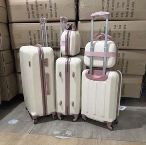 13 15 20 2428インチレディトロリー5個/セット化粧品ケースバッグプラスチックスーツケース付きの新しい旅行荷物 - Product Image 4