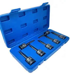 Giá bán buôn dụng cụ cầm tay 7 cái 1/2 "Ổ đĩa tác động ổ cắm bit vít Bolt extractor