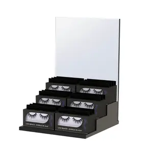 Custom Multi-use Lash Display Stand Counter Top Eyelash Display Rack Acrylic Nail Polish Eyelash Cosmetic Display