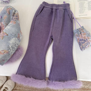 लड़कियों के मोटे कपड़े सर्दियों के 2026 बच्चों को गर्म मखमली कोट पैंट-2 पीसी कपास सूट के लिए सूट - Product Image 4