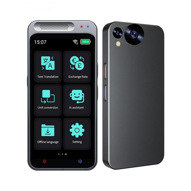 Z6 Mini Smart Language Translator Device 138 Languages Voice Portable Online Translation Business Learning Travel 4.1 Inch Touch