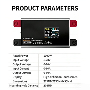 [Cargador de Batería para Auto DC-DC] Asistente de Energía para Vehículos de 1000W 60A con Función de Extracción de Energía en Reversa - Product Image 5