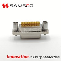 Conector macho de soldadura de alta fiabilidad J30J-21TJS, serie J30J, micro-D mini rectangular de 21 pines, 200V 3A, para aeronaves