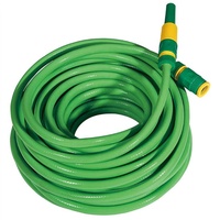 Tuyau d'air en PVC haute pression 1/2 pouce, tuyau d'eau flexible, tuyau d'irrigation pour lavage de voiture, avec buse de tuyau et raccords en laiton