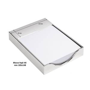 Splendido Portablocco Memo Pad Lux Box, Organizzatore per Appunti in Metallo, Accessorio da Scrivania - Product Image 3