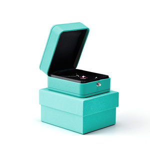 FANXI factory packaging custom logo leather engagement vintage ring box