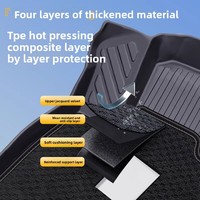 Luxuriöse TPE-Vollumfassende Fußmatten Q5/Q3/A4/A6/A3 E-Tron-Jacquard-Samt Sternenhimmel-Muster 4-teilig Innenraum-Autodekoration