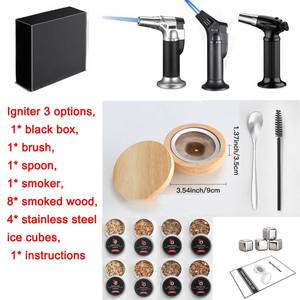 Kit de fumage portable pour cocktails Old Fashioned avec quatre copeaux de bois - Product Image 4