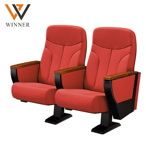 <span class=keywords><strong>Fauteuil</strong></span> <span class=keywords><strong>pliant</strong></span> de cinéma, auditorium ou salle de réunion, moderne, haut de gamme, en métal, bois et tissu, avec table d'écriture intégrée - Product Image 2