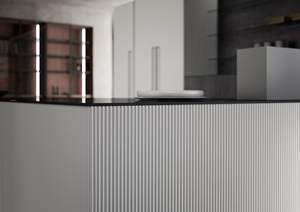 Ensemble de meubles de cuisine italiens haut de gamme 2024, cuisine moderne laquée avec meubles de cuisine cannelés - Product Image 5