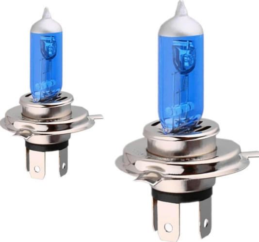 Factory Price 12V 60/55W H4 Super White Color Car Halogen High Quality Integrated Far Low Beam New Condition H4 Halogen Bulb
